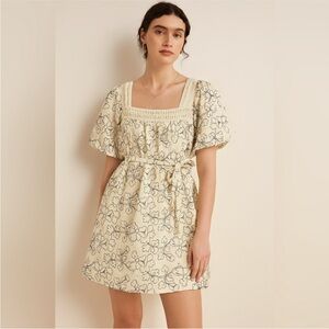 Anthropologie Kindred Embroidered Dress